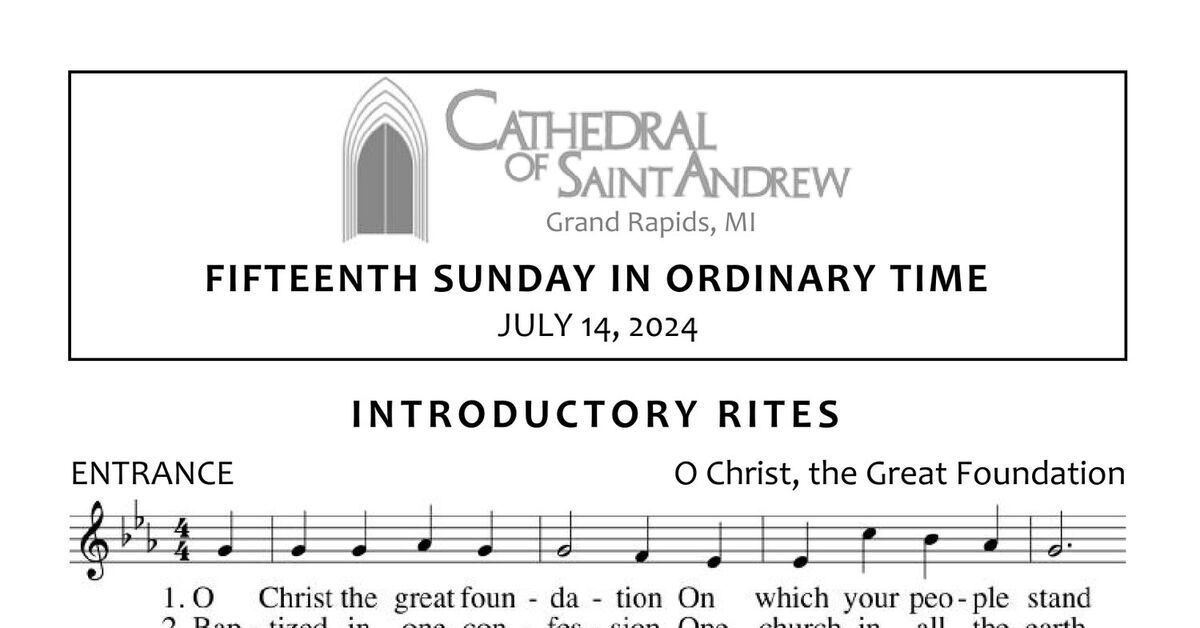 Worship aid july 14 2024 fifteenth sunday of ordinary time