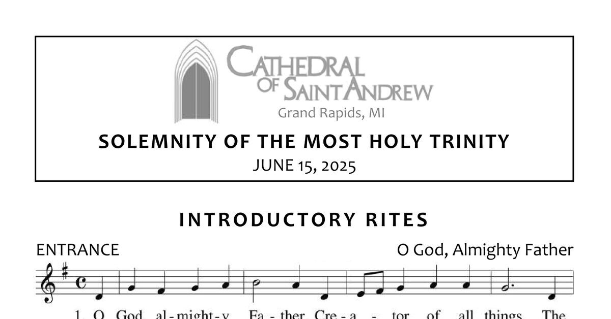 Worship Aid - June 15, 2025, Solemnity of the Most Holy Trinity