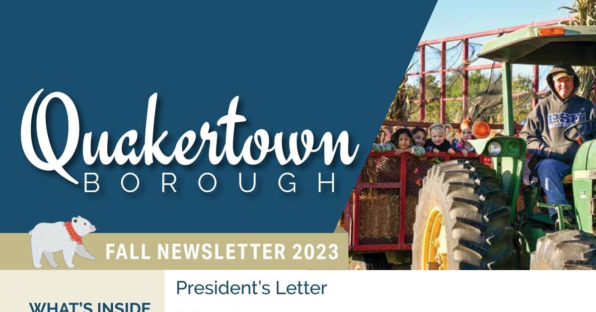 Quakertown Borough Fall 2023 Newsletter