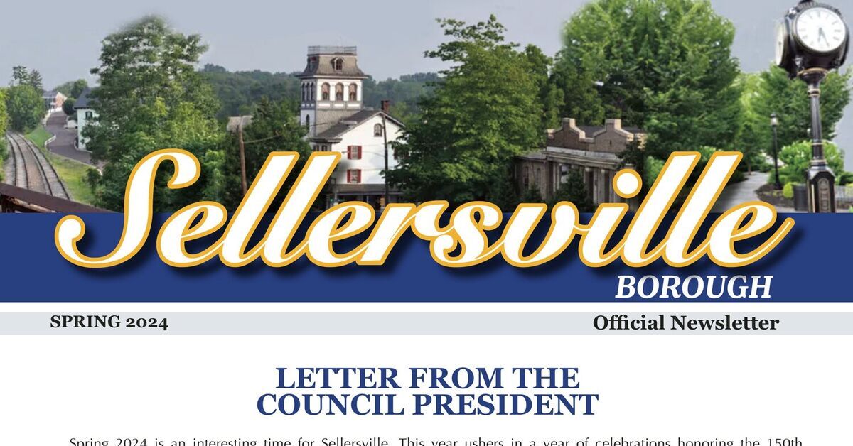 Sellersville Borough Spring 2024 Newsletter