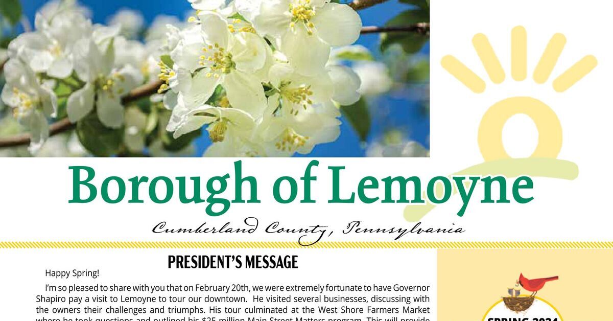 Lemoyne Borough Spring 2024 Newsletter