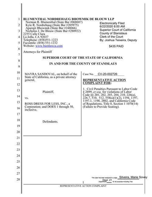 Ross Dress for Less Complaint