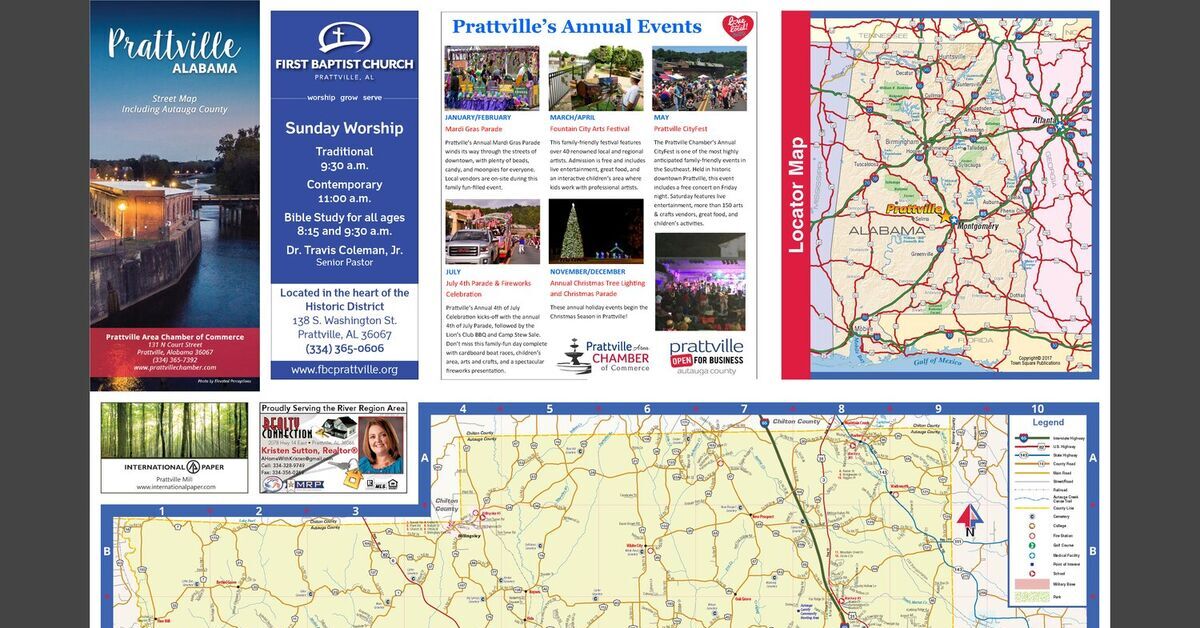 Prattville AL Map