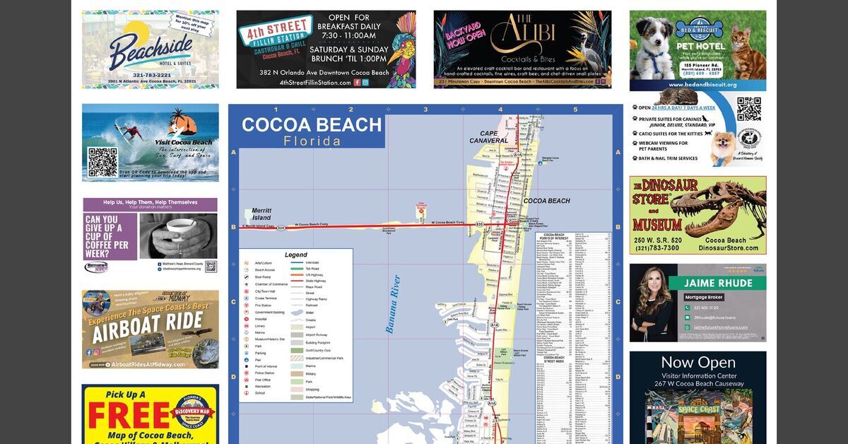 Cocoa Beach FL 2023 Map - Page 0001 Wide 