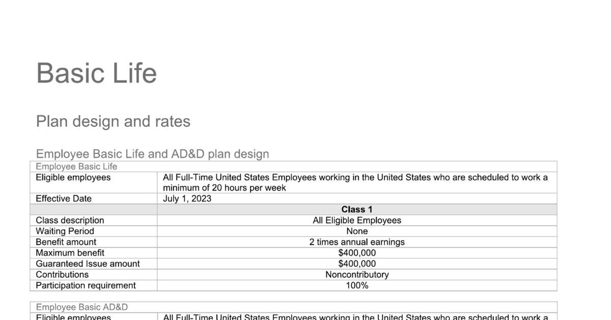 C1E Sun Life Basic Life