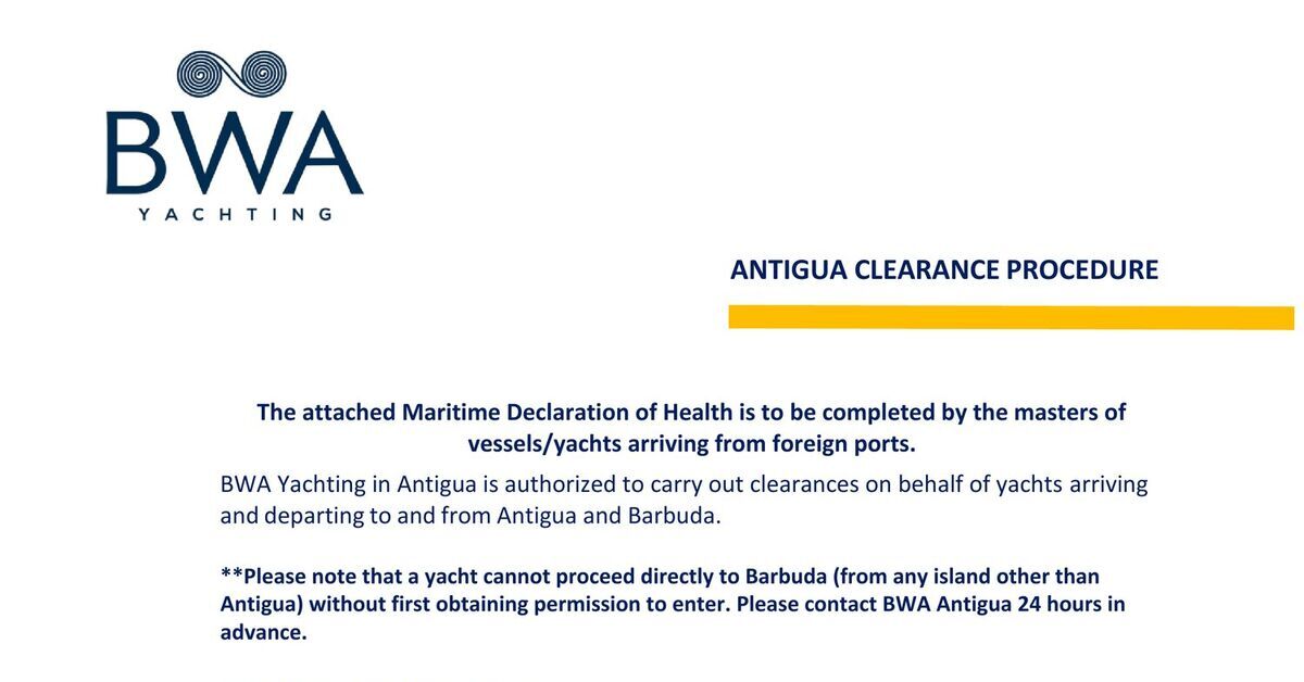 bwa yachting antigua address