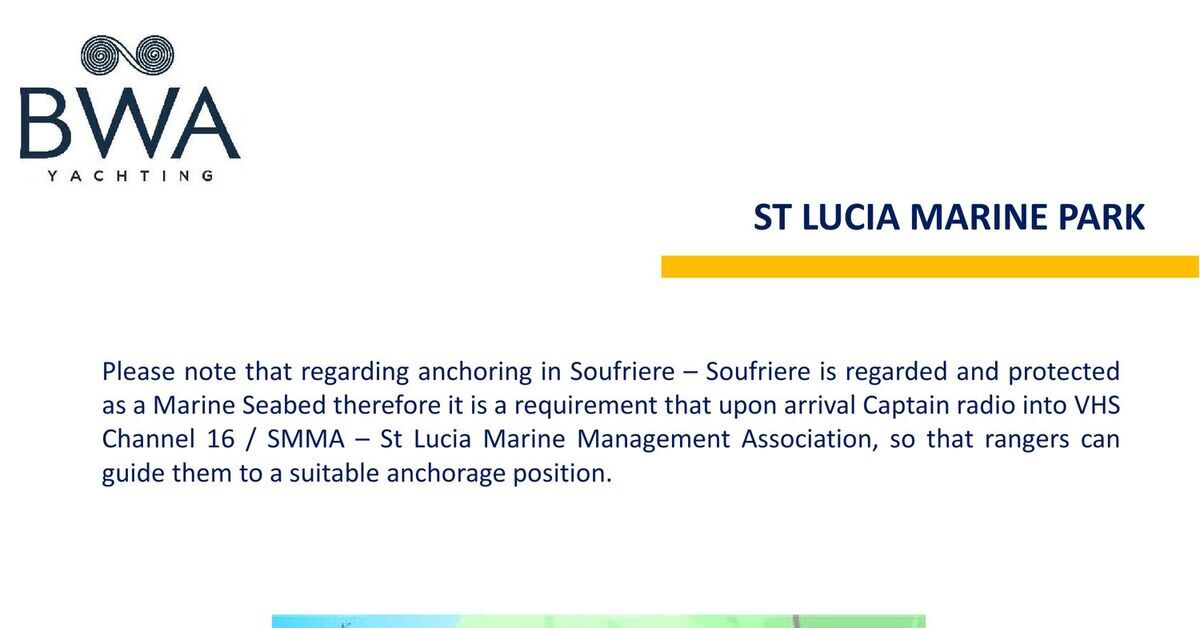 2024 BWA ST LUCIA Marine Park